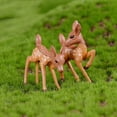 thumbnail image 3 of SPRING PARK 1/2Pcs Deer Animal Plant Fairy Garden Miniature Landscape DIY, 3 of 7