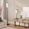 thumbnail image 2 of Henn&Hart 7" Blackened Bronze Metal/Fabric Table Lamp, 2 of 9