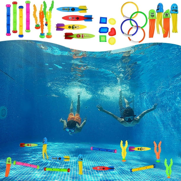 Juguetes y pasatiempos, Juguetes, Piscinas y juguetes acuáticos, Piscinas y juguetes acuáticos, Juguetes de buceo de verano, Juguetes acuáticos para piscinas infantiles, Juego combinado de palos de bu