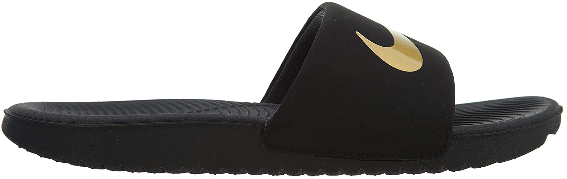 Nike Kawa Youth Slides Black | Gold Size 3