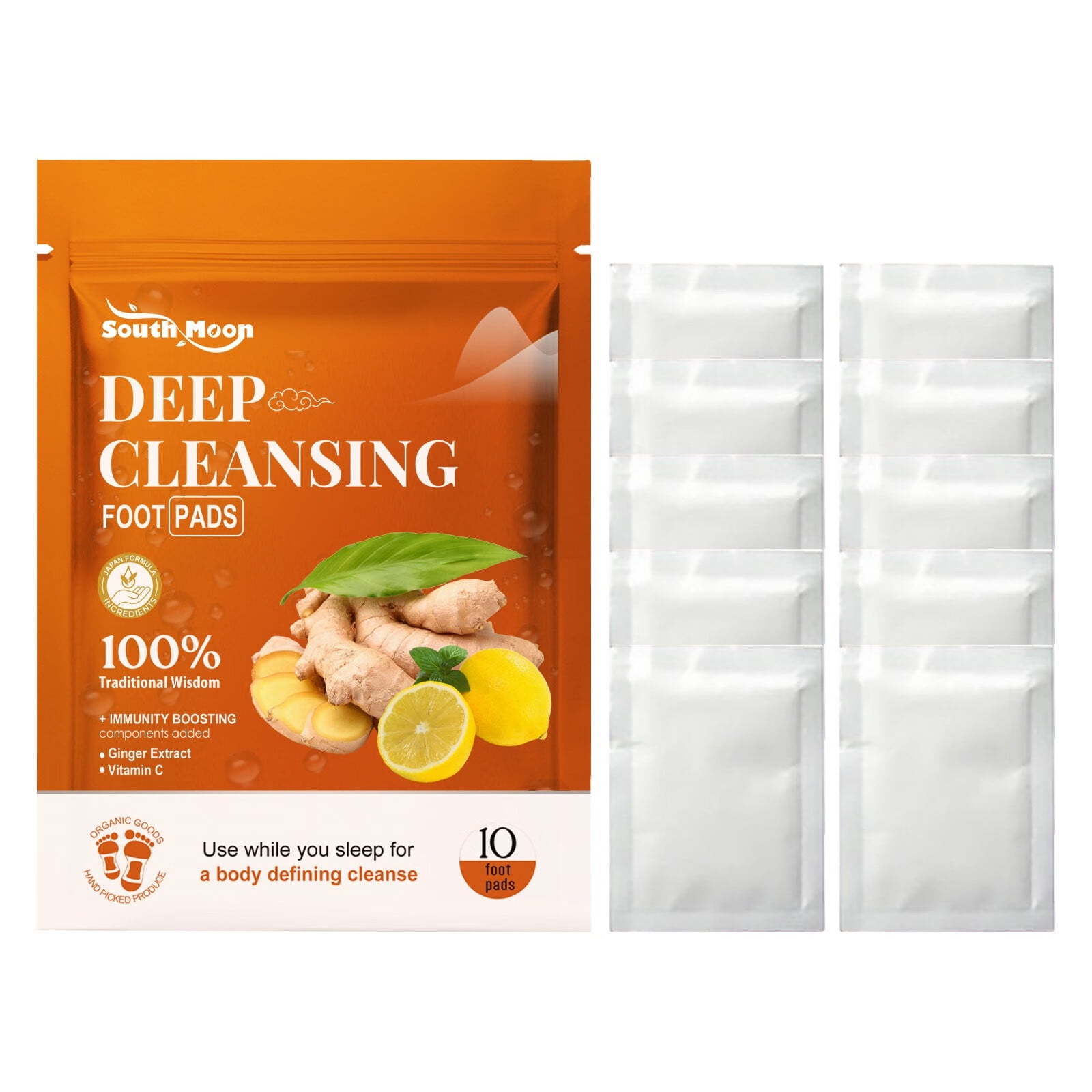 Mackneog Ginger Deep Cleansing Foot Pads For Stress Relief Better Sleep