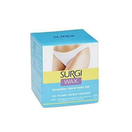 Surgi-wax Brazilian Waxing Kit For Private Parts, 4 (Best At Home Wax Kit For Brazilian Wax)
