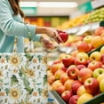 thumbnail image 3 of Boho Sunflower Aesthetic Foldable Grocery Bag - Large Capacity & Eco-Friendly Reusable Tote, 3 of 5