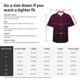 thumbnail image 6 of Lsque Dark Purple Glitter pattern Hawaiian Shirt for Men, Unisex Summer Beach Casual Short Sleeve Button Down Shirts-3X-Large, 6 of 9