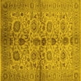 thumbnail image 1 of Ahgly Company Indoor Square Oriental Yellow Traditional Area Rugs, 6' Square, 1 of 4