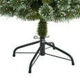 thumbnail image 6 of Nearly Natural 4' Green Slim Snow Tip Pine Artificial Christmas Tree with 100 Clear LED Lights, 6 of 8
