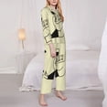 thumbnail image 3 of Daiia just you and me for Women's Long-Sleeved Pajama Set – Soft & Comfortable Sleepwear Button-Up Pajamas Cozy Lounge Wear-Small, 3 of 7