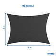 thumbnail image 4 of Malla Sombra Styrka Raschel 90%  3x4 M Color Negro, 4 of 8