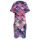 thumbnail image 4 of Vestido rosa brillante con purpurina de imitación para mujer, escamas de sirena, bolsillo grande, ropa estética sensual., 4 of 6