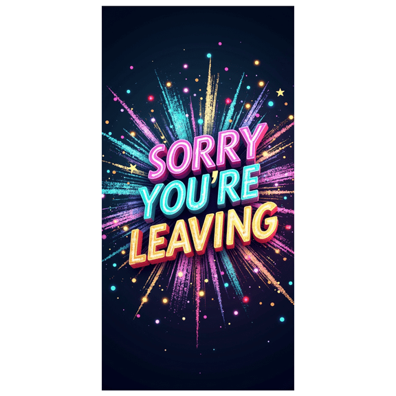 LUUFILx Sorry You're Leaving Banner Decoration Farewell Party Background Backdrop Celebration Event Office Goodbye Occasions Party Supply Decor