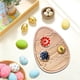 thumbnail image 4 of Uuiauoio Easter Wooden Serving Platters Shape Charcuterie Boards Spring Easter Wood Trays Decorative Wooden Snack Cheese Dish Plates for Spring Holiday Housewarming Presents, 4 of 6