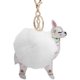 thumbnail image 5 of Llavero con pompón, diseño de ciervo de la suerte, bola de peluche, bolso de coche, adorno, llavero, llavero con colgante de bola de felpa esponjosa y bonita, color blanco, 5 of 5
