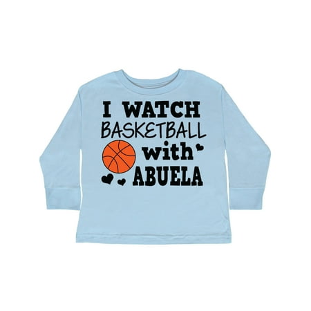 

Inktastic I Watch Basketball with Abuela Gift Toddler Boy Girl Long Sleeve T-Shirt