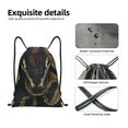 thumbnail image 2 of Horeoi Ball Phyton Snake Print Drawstring Bags for Gym Sports Yoga Travel Lightweight Foldable Sackpack for Men Women Teens, 2 of 7