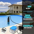 thumbnail image 2 of Wireless Submersible Transfer Pump for Draining Water from Pool Covers, Basements, and More, Compatible with 18V Batteries, 2 of 8