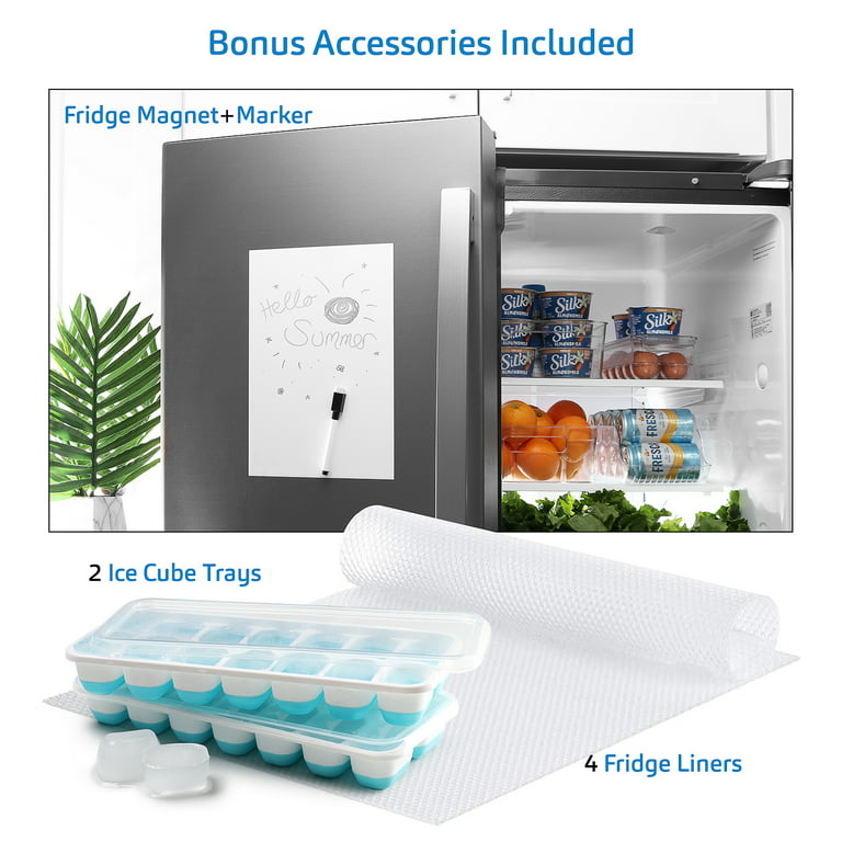 ZIJUND 14 Pack Fridge Organizer, Stackable Refrigerator Organizer Bins with  Lids, BPA-Free Fridge Organizers and Storage Containers for Fruit,  Vegetable, Food, Drinks, Cereals, Clear - Yahoo Shopping