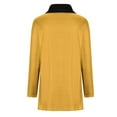 thumbnail image 5 of Ovafbau Women Plus Size Long Sleeve Hoodless Sweatshirts Womens Faux Layered Mock Neck Long Sleeve Button Front Tunic Fall Winter Outfits, 5 of 6