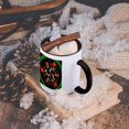 thumbnail image 5 of 3dRose, Chinese Orange Flowers Pattern, 15oz Two-Tone Black Mug, 5 of 7