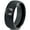 Black Dome Tungsten, variant on Tungsten Audiophile Audio Music Love Band Ring 8mm Men Women Comfort Fit Black Step Bevel Edge Brushed Polished