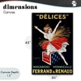 thumbnail image 4 of Stupell Industries Art Deco Vintage Dancer Food Advertisement Canvas Art, 30 x 45, by Leonetto Cappiello, 4 of 8