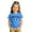Blue, variant on Girls Mexico Soccer Letter Print Graphic Tshirts Crew Neck Short Sleeve Football Kids Active Sports Jersey Workout Training Gym Shirt Tee