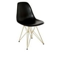thumbnail image 1 of Chaise Noir Eiffel Jambes d'or, 1 of 1