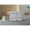 thumbnail image 3 of Pacific Linens Luxury 100% Cotton Hotel and Spa Bath Towels, 27 x 54 Inches, 600 GSM, White, 4-Pack, 3 of 6