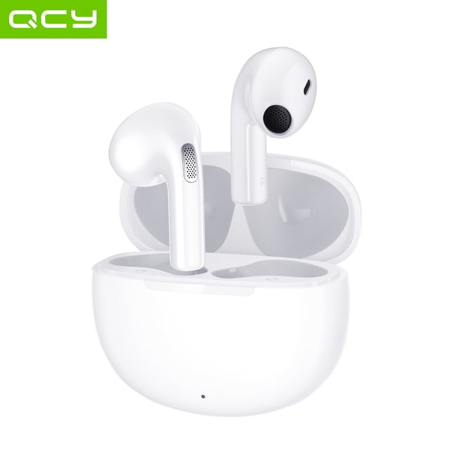QCY MeloBuds ANC Auricular 40dB Cancelación de ruido en profundidad 6 micrófonos con cancelación de QCY Blanco