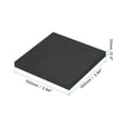 thumbnail image 2 of Uxcell 4x4x0.4" Rubber Bench Block Square Stamping Base Hammering Metal, Black, 2 of 5
