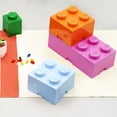 thumbnail image 6 of Room Copenhagen: LEGO Storage Brick - 4 Knobs Lid, Orange - 9.8 x 7.1", Stackable Plastic Container, Holds 800 Building Blocks, Toy Home Organizer Box, 6 of 9