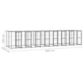 thumbnail image 4 of vidaXL Chenil Extérieur pour Chien en Acier avec Toit 19,36 M2, 4 of 4