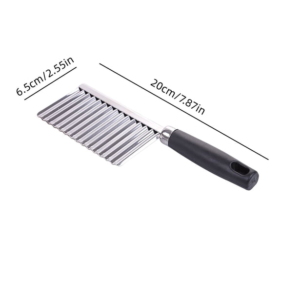 Stainless wavy slicer for potato cucumber carrot vegetable
