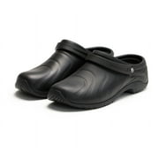 Anywear Zone Womens Healthcare Professional Injected Clog with Backstrap, 10, Black
