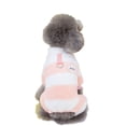 thumbnail image 2 of LLXD Dog Winter Fleece Bodysuit Pink XL 4-Leg Striped Warm Pet Clothes with D-Ring for Small to Medium Breeds Cozy Puppy Pajamas Coat, 2 of 9