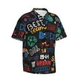 thumbnail image 2 of Balery Men'S Summer Hawaiian Shirts Short-Sleeve Design Name Printed Casual Shirts - Size Name, 2 of 9