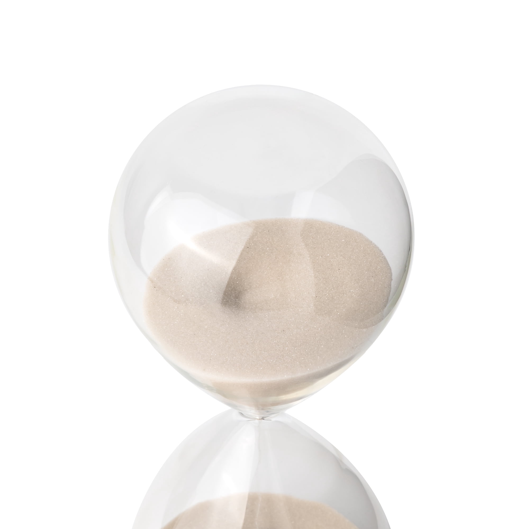 Mainstays Clear Glass Decorative Hourglass, 8"