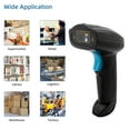thumbnail image 2 of moobody 1D Handheld Wireless Bar Code Reader Manual TriggerAuto Continuous Scanning Support Paper Code Compatible with Windows Android for Supermarket Retail Store Library Logistics Warehouse, 2 of 7