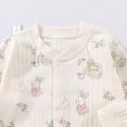 thumbnail image 5 of sdbrld Sleepers for Baby Boy Newborn Pajamas Long Sleeve Romper Jumpsuit Infant Clothes Boys 3-24Months Bodysuit Fall Winter Beige Sizes 12-18 Months, 5 of 7