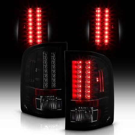 Extreme Dark 2007-2013 Chevy Silverado 1500 2500/35000HD LED Tail Lights Lamps