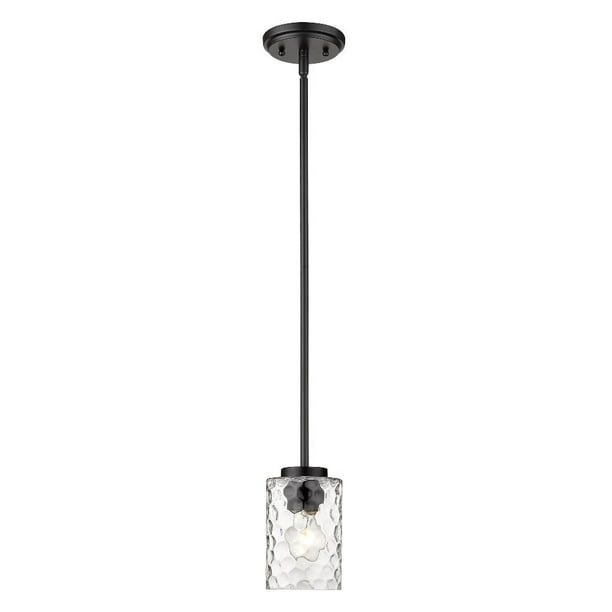 In20014bk Acclaim Lighting Livvy 1 Light Pendant Matte Black Finish With Clear Glass Walmart Com Walmart Com