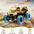 thumbnail image 3 of 24V 10AH 2 Seater Electric Ride on Car for Kids with Remote Control, Wanan 4WD/AWD Ride on Toys for Kids 3-10 Years, 3 of 6