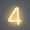 4, variant on Neon Sign,Warm White LED Alphabet Light, Battery & USB Powered Hanging Marquee Letters for Bedroom, Bar, Wedding Decor & Gift (0)