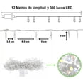 thumbnail image 4 of Serie Navideña 300 Luces LED ECD Decorativa Luz Cálida 12m, 4 of 6