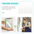 thumbnail image 2 of Nicehomfit Refillable Sealant Caulk Tubes, White Plastic, Easy to Use for Home, 8Pcs, 2 of 8