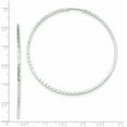 thumbnail image 2 of Boucles d'Oreilles Créoles Rondes en Or Blanc 14k, 2 of 6