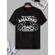thumbnail image 1 of Father's Day Graphic Print T-Shirt - Unique Letter Design, Short Sleeve, Crew Neck, Casual, Breathable, Soft, Lightweight, Summer Outdoor Wear - Men's Creative Clothing for Dad, 1 of 5