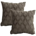 thumbnail image 1 of Juego de 2 fundas de almohada decorativas de felpa suave con forma de abrazo de 20 x 20 ", funda de cojín cuadrada, 1 of 5