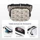 thumbnail image 5 of Balery Compass And Mountains In Bicycle Wheels Mochila Cinturón para Mujeres y Hombres, Bolsa de Cintura Impermeable de Doble Capa con Correa, 5 of 9