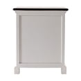 thumbnail image 6 of Distressed White and Deep Brown Nightstand With Shelves, 6 of 9