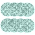 thumbnail image 1 of Mosiee Black Gray White Orange Yellow Purple Red Green Silicone Coasters 8Pcs, 1 of 9